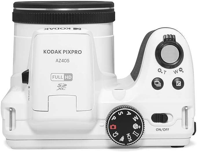 Kodak PIXPRO AZ405-WH 20MP Digital Camera, 40X Zoom, 24mm Wide Angle, 1080P Full HD Video, 3" LCD, White - Image 5