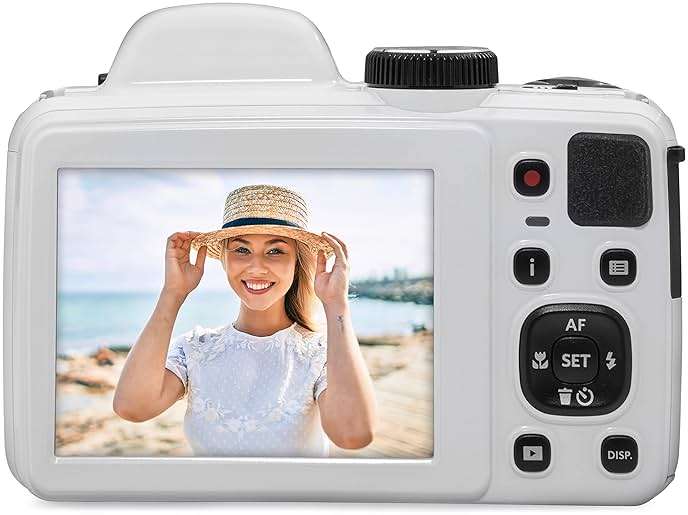 Kodak PIXPRO AZ405-WH 20MP Digital Camera, 40X Zoom, 24mm Wide Angle, 1080P Full HD Video, 3" LCD, White - Image 6