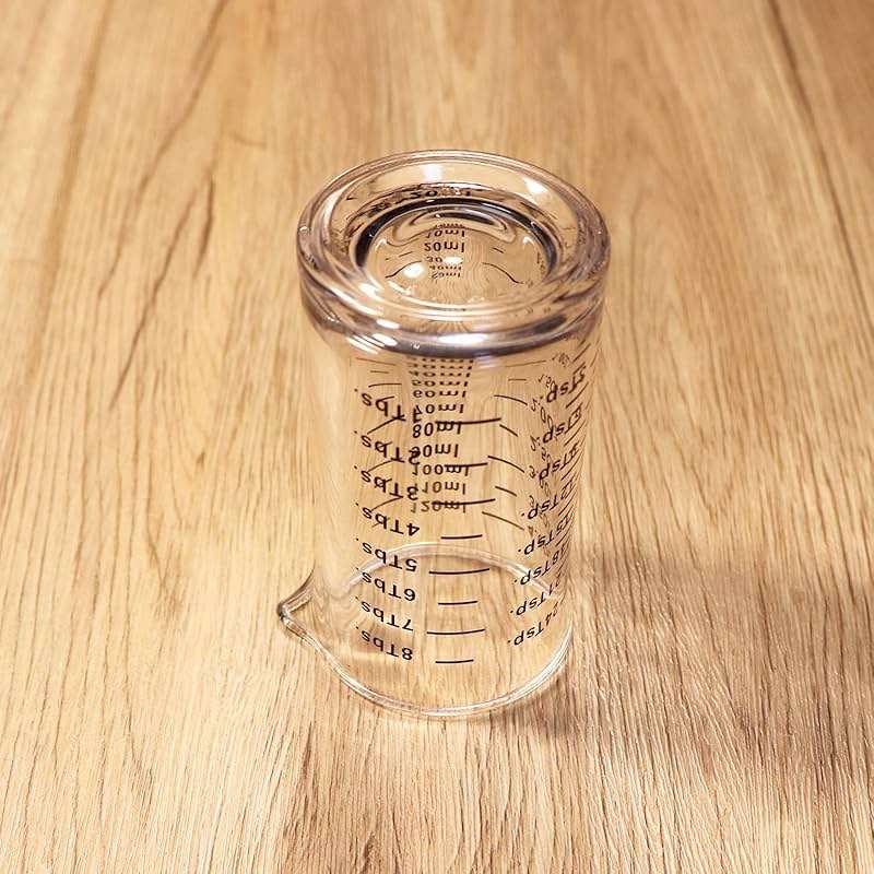 Ackers 4 Oz Glass Measuring Cup,Borosilicate Shot Glass with V-Shaped Spout(Pack of 2) - Image 2