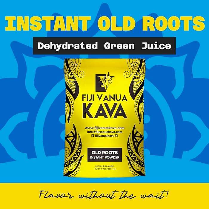 Fiji Vanua Kava Instant Old Roots Kava Powder, dehydrated green juice Kava Drink Powder, Easy to Prepare liquid-Soluble, Fijian Instant Noble (4 Oz) - Image 2