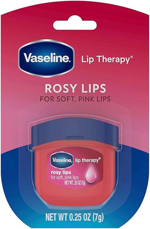 Vaseline Lip Therapy Rosy Lips 6-Pack – Moisturizing Lip Balm for Very Dry Lips in Mini Jars, 0.25 Oz Ea - Image 2
