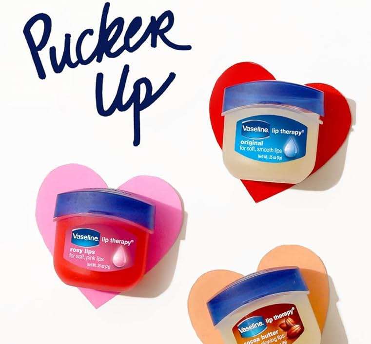Vaseline Lip Therapy Original + Vitamin E, Mini 2-Packs (6 Jars) – Fragrance-Free Lip Balm, Moisturizer for Soft, Smooth & Glossy Lips, 0.25 Oz Ea - Image 6