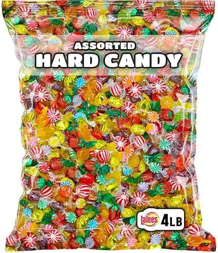 Lalees Bulk Hard Candy – 4 Pounds Individually Wrapped Classic Mix – Approx 300 Pieces - Office Candy Variety Pack for Desk, Front Counter, Lobby & Events - Image 1