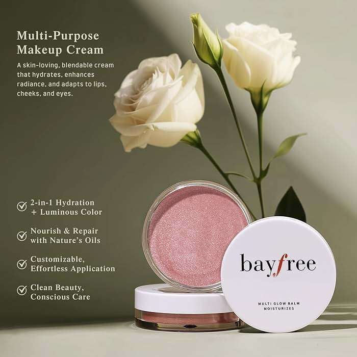 bayfree Multi Glow Balm, Cream Blush for Cheeks, Blush Balm Face Makeup, Radiant Finish, Hydrating, Creamy, Lightweight & Blendable Color, Face Makeup, 0.63 Oz - Image 3
