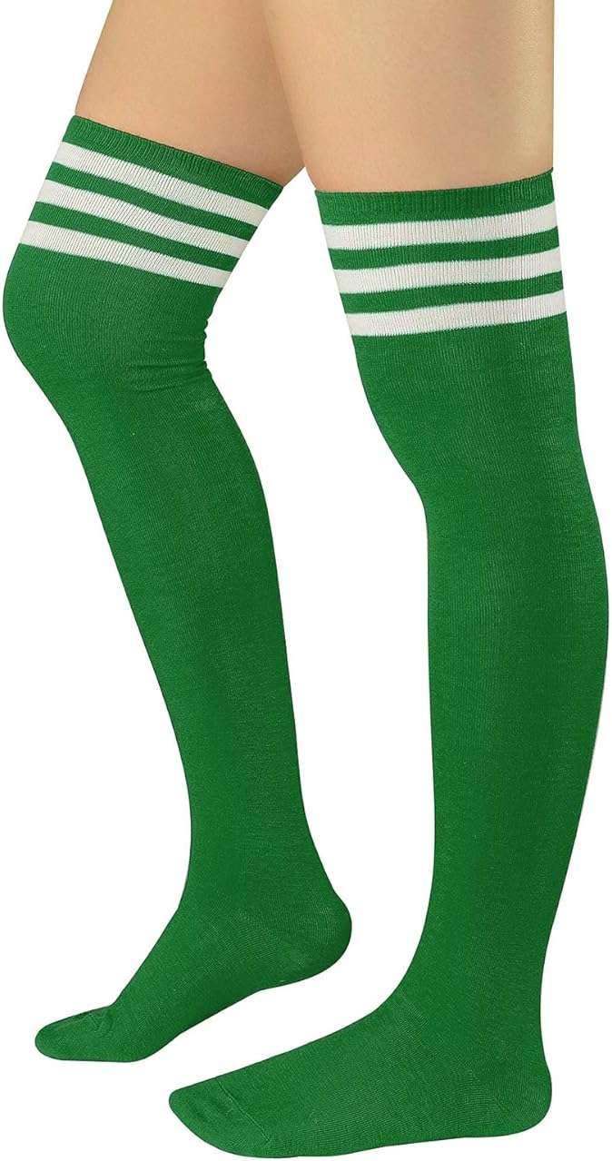 Century Star Thigh High Socks Long Over Knee High Socks for Women Casual Athlete Striped Knee High Stocking - Image 2
