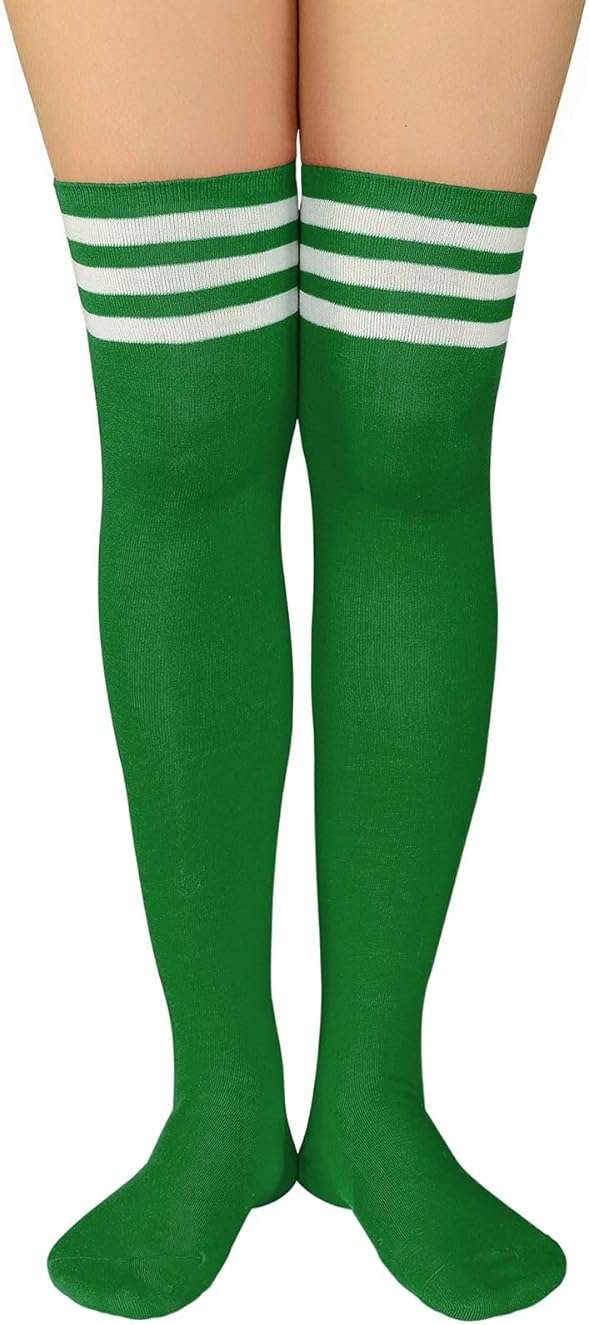 Century Star Thigh High Socks Long Over Knee High Socks for Women Casual Athlete Striped Knee High Stocking - Image 3