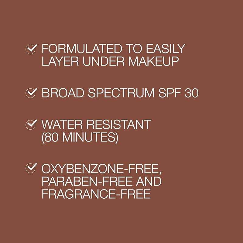 Neutrogena Purescreen+ Tinted Sunscreen for Face SPF 30, Broad Spectrum Mineral Sunscreen with Zinc Oxide & Vitamin E, Water Resistant, Fragrance Free, Deep, 1.1 fl oz - Image 3