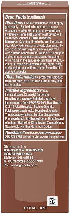 Neutrogena Purescreen+ Tinted Sunscreen for Face SPF 30, Broad Spectrum Mineral Sunscreen with Zinc Oxide & Vitamin E, Water Resistant, Fragrance Free, Deep, 1.1 fl oz - Image 8
