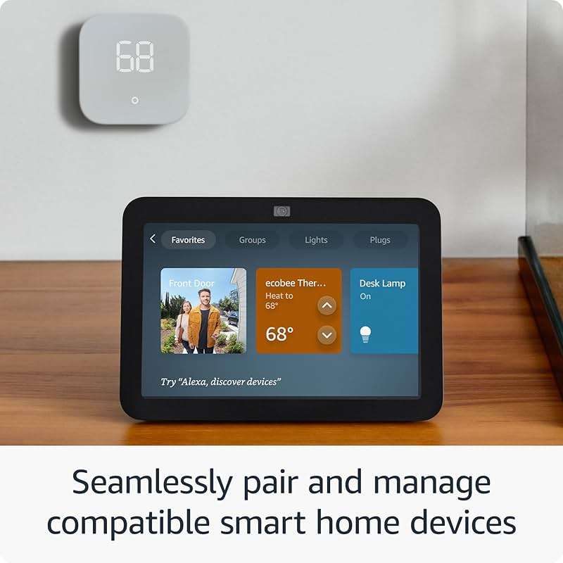 Amazon Echo Show 8, With Spatial Audio, Smart Home Hub, ideal for open living spaces, Designed for Alexa+, Charcoal - Image 6