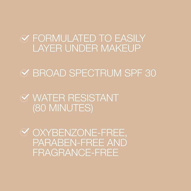 Neutrogena Purescreen+ Tinted Sunscreen for Face SPF 30, Broad Spectrum Mineral Sunscreen with Zinc Oxide & Vitamin E, Water Resistant, Fragrance Free, Light, 1.1 fl oz - Image 4