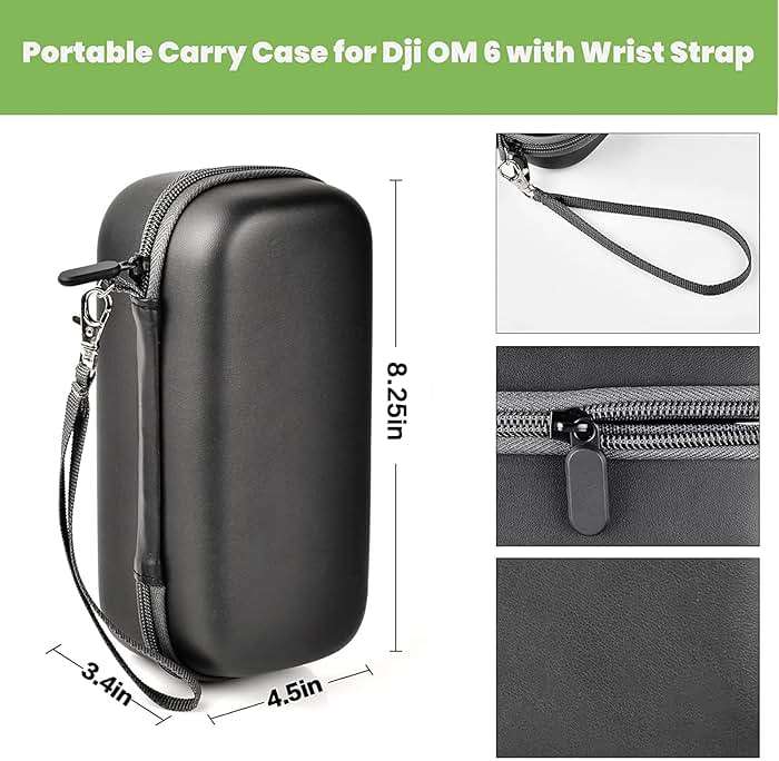 ALKOO Protective EVA Case for DJI Osmo Mobile 8, 7 & 7P, Designed for Safe Storage, Travel and Vlogging Use - Image 3