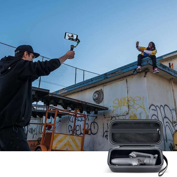 ALKOO Protective EVA Case for DJI Osmo Mobile 8, 7 & 7P, Designed for Safe Storage, Travel and Vlogging Use - Image 7