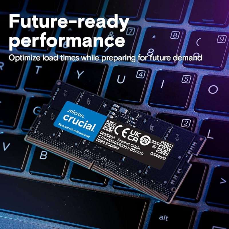 Crucial 16GB DDR5 RAM, 5600MHz (or 5200MHz or 4800MHz) Laptop Memory, SODIMM 262-Pin, Compatible with 13th Gen Intel Core and AMD Ryzen 7000 - CT16G56C46S5 - Image 5