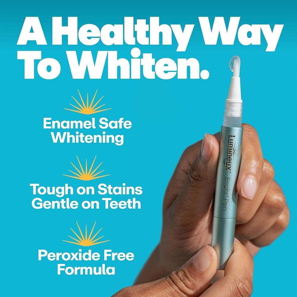 Lumineux 2-in-1 Whitening Pen Enamel Safe and Clinically Proven to Whiten Without The Sensitivity - Removes Coffee, Tea, and Smoking Stains - Image 4