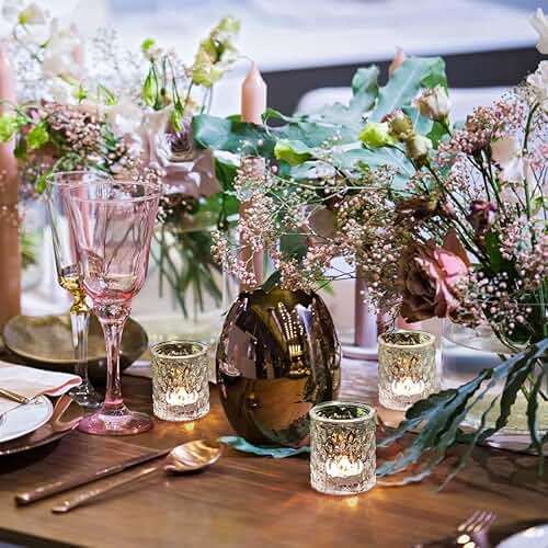 NITIME 36pcs Votive Candle Holders for Wedding Centerpieces, Clear Glass Candle Holder in Bulk, Tealight Candle Holder for Party Decorations and Home Decor - Image 4