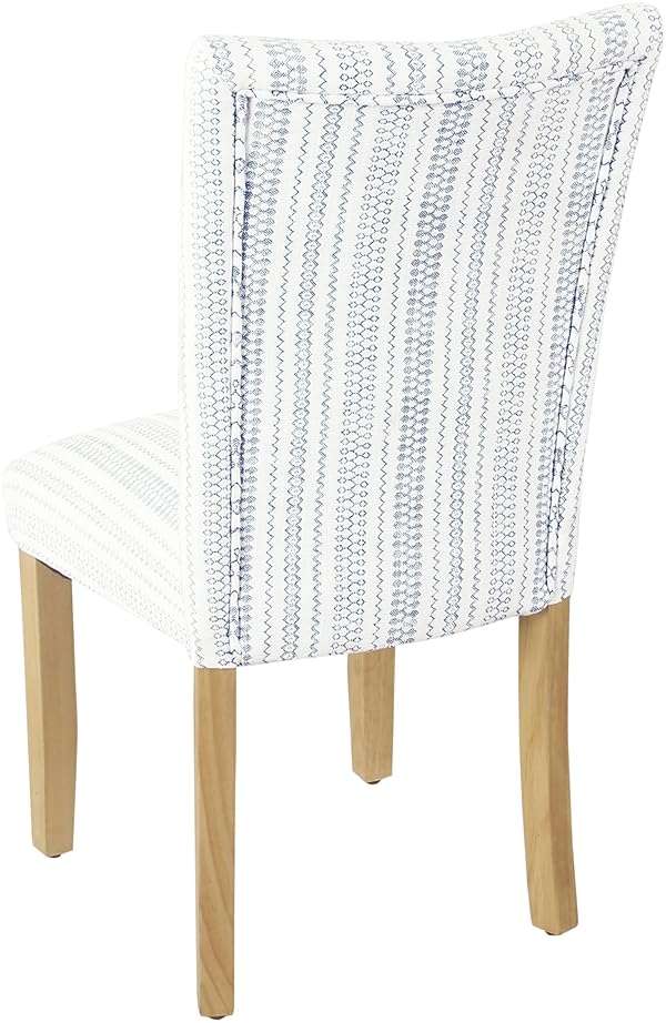 HomePop Parsons Dining Chair - Blue Farmhouse Stripe (Set of 2) - Image 6