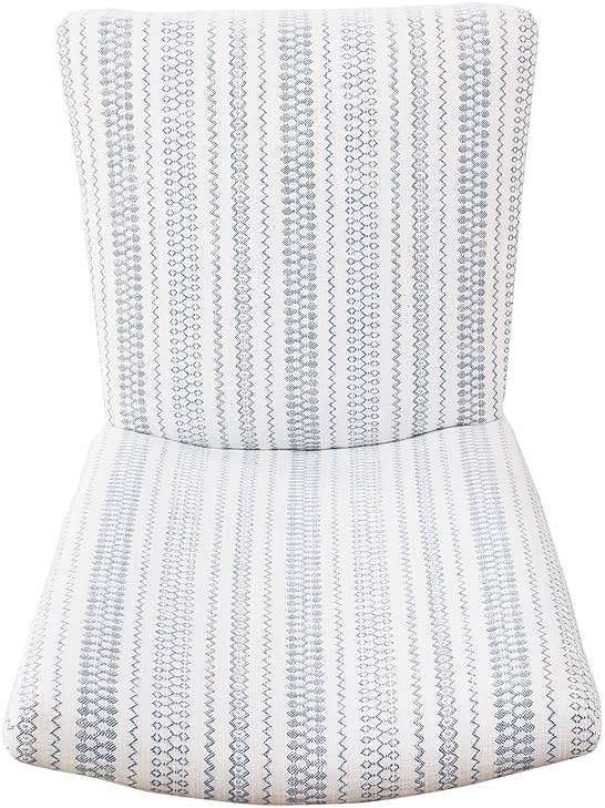 HomePop Parsons Dining Chair - Blue Farmhouse Stripe (Set of 2) - Image 7