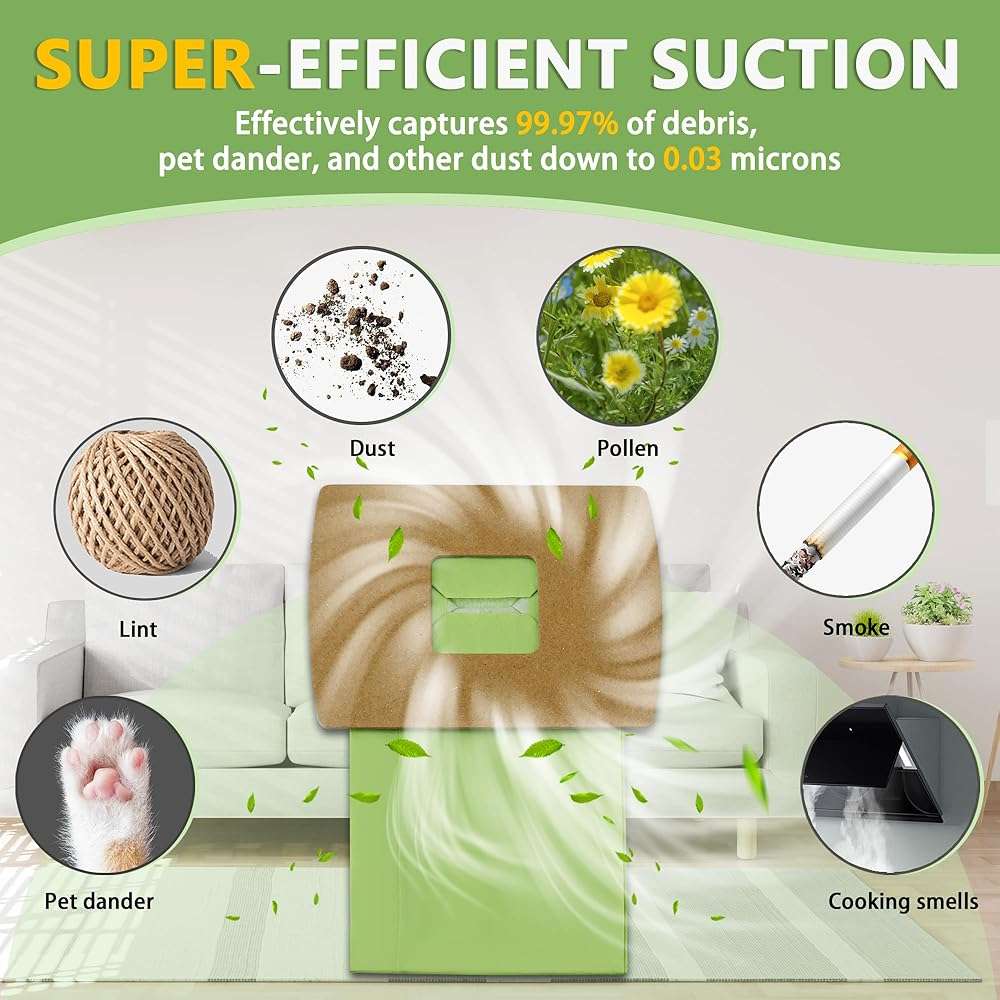PKBB12DW Type BB Compact Canister Vacuum Bags Replacement for Oreck XL Buster B Canister Handheld Vacuum Cleaner BB180 BB280 BB850 BB870 BB900 BB1000 MV160 CC1600, 10 Pack - Image 4