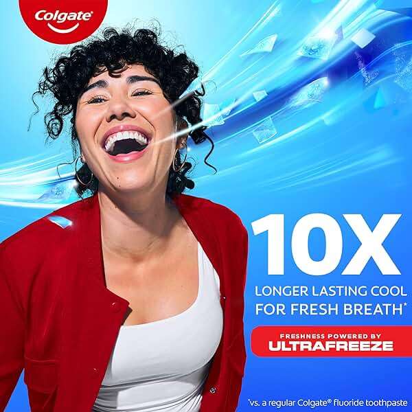 Colgate MaxFresh Clean Mint Toothpaste Pack, Fresh Breath Toothpaste with Fluoride and Hundreds of Mini Breath Strips, Leaves Mouth Feeling Refreshed for Hours, 4 Pack, 6.3 oz - Image 3