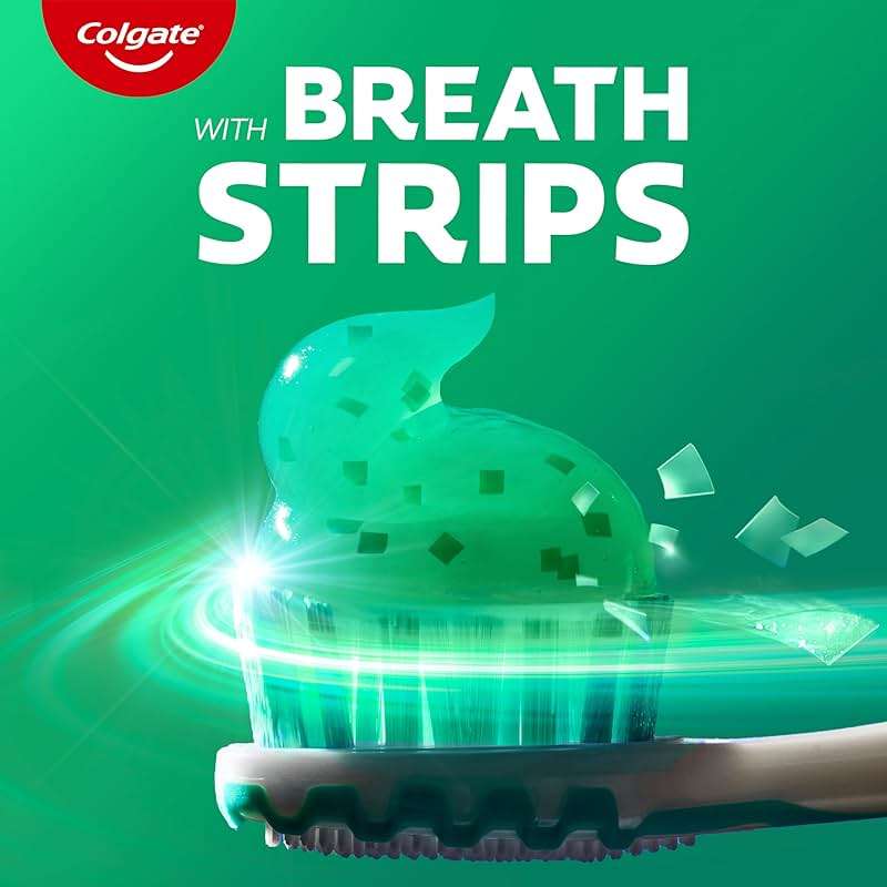 Colgate MaxFresh Clean Mint Toothpaste Pack, Fresh Breath Toothpaste with Fluoride and Hundreds of Mini Breath Strips, Leaves Mouth Feeling Refreshed for Hours, 4 Pack, 6.3 oz - Image 4