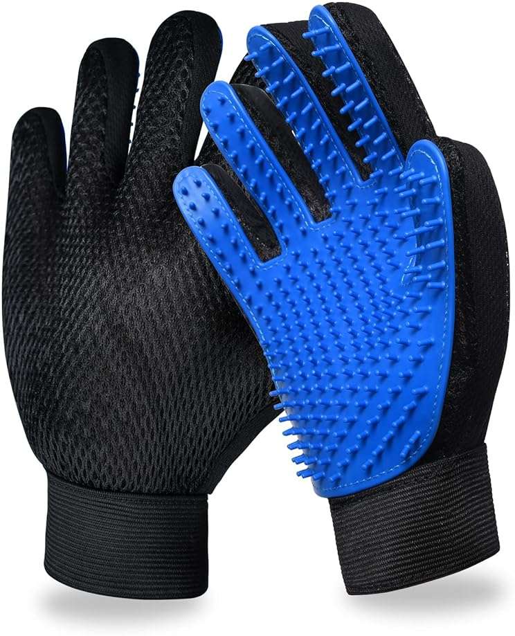 GJEASE Cat Grooming Glove Brush,Pet Hair Remover Tool,Reusable Dog Hair Fur Remover for Carpet,Furniture,Couch,Clothes,Eco-Friendly and High efficiency - Image 1