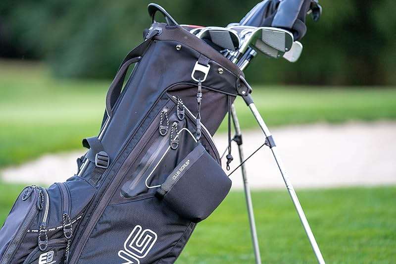 Club Scrub Golf Club and Golf Ball Cleaning Bag, Waterproof Clean Face Technology Liner, Detachable Clip, Machine Washable, Cleans Club Grooves, Dry Exterior (Neoprene or Microfiber Option Available) - Image 6