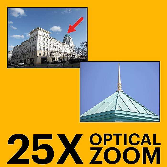 Kodak PIXPRO AZ255-BK 16MP Digital Camera 25X Optical Zoom 24mm Wide Angle Lens Optical Image Stabilization 1080P Full HD Video 3" LCD Vlogging Camera (Black) - Image 3