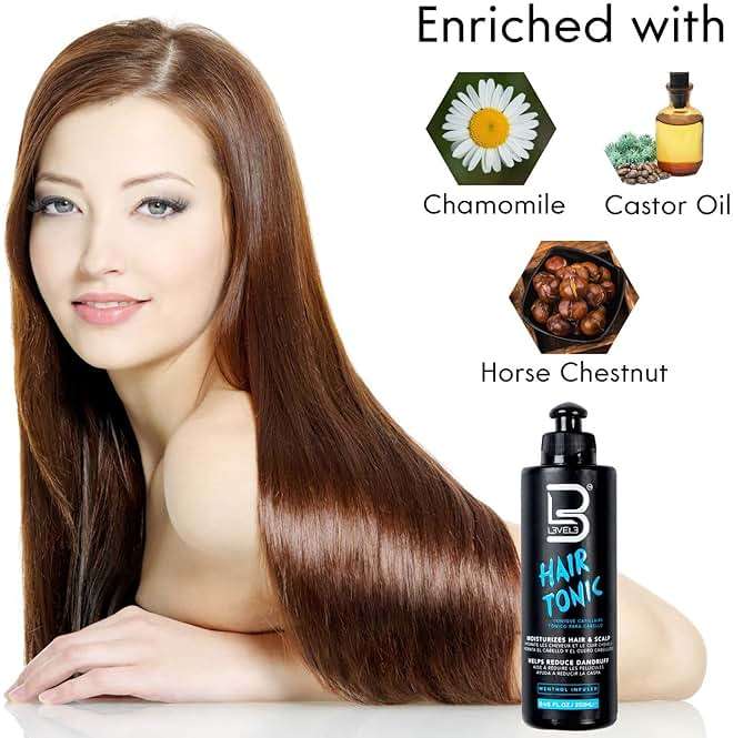 L3 Level 3 Hair Tonic - Hair Moisturizer for Women and Men - Fresh Impact for Extra Shine and Hair Volume - Image 4