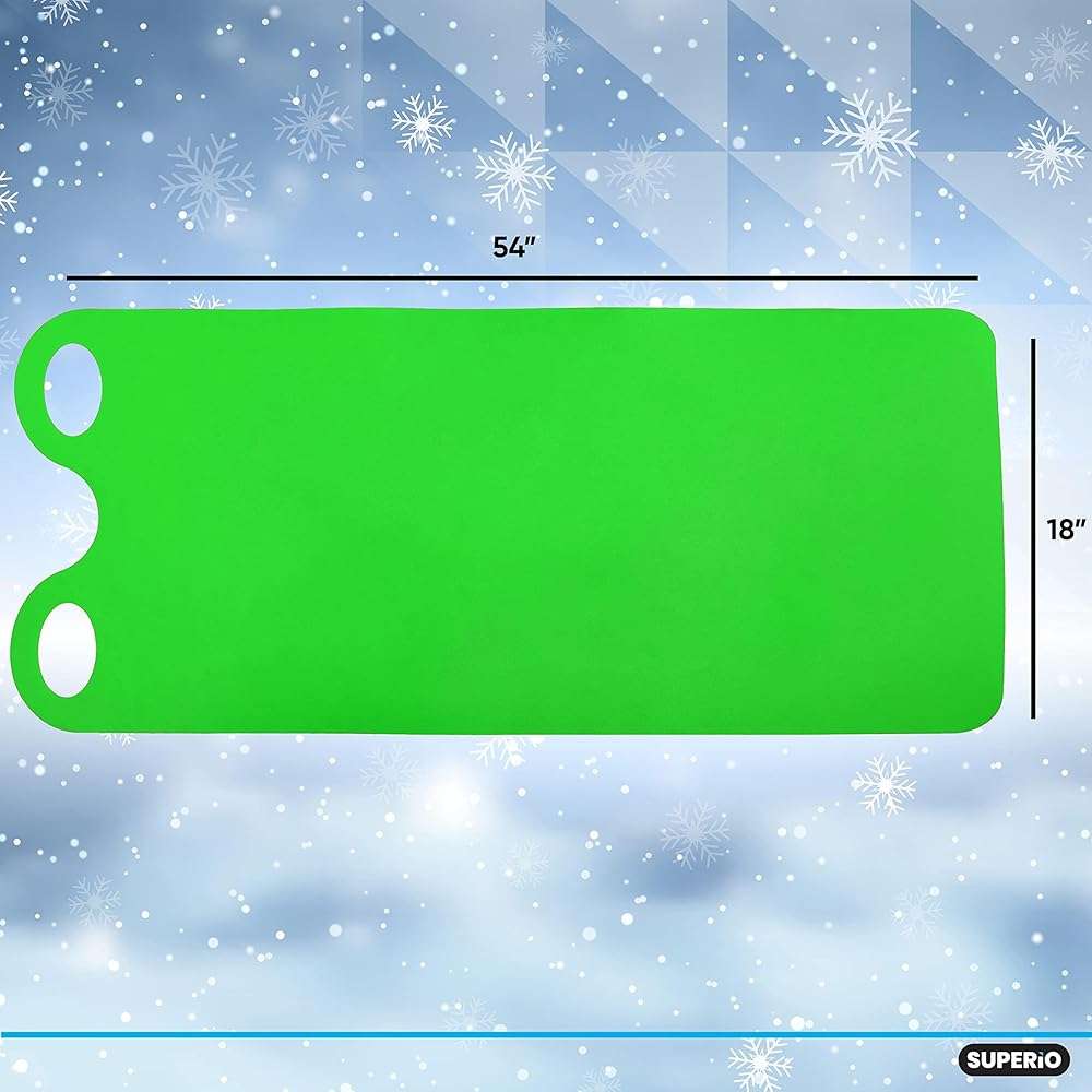 Superio Snow Slider Mat, Flexible Snow Sled Flying Carpet, Roll up Sleds for Kids 36" / Adults 54" Lightweight Plastic Snowboard Sled, 1 Pack - Image 2