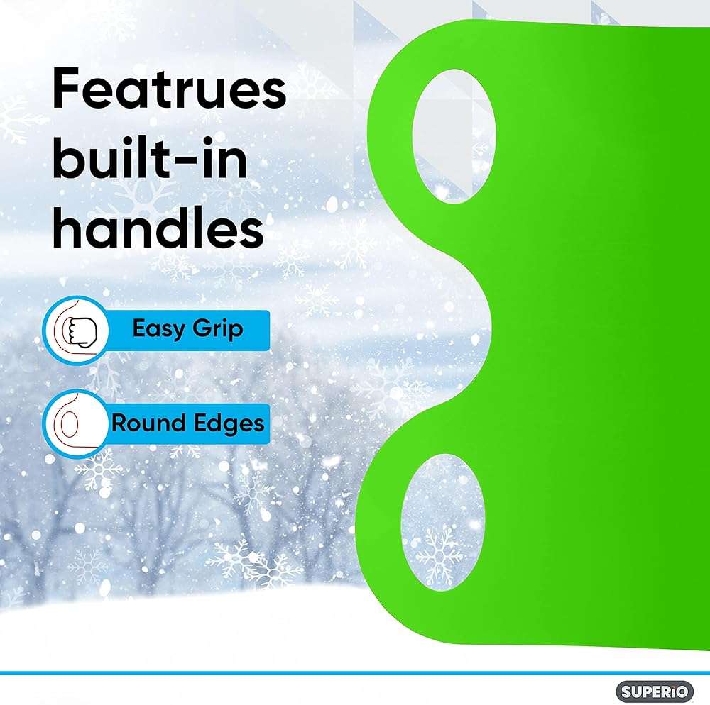 Superio Snow Slider Mat, Flexible Snow Sled Flying Carpet, Roll up Sleds for Kids 36" / Adults 54" Lightweight Plastic Snowboard Sled, 1 Pack - Image 3