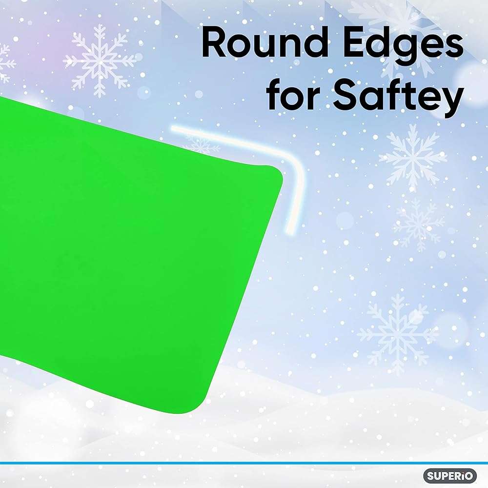 Superio Snow Slider Mat, Flexible Snow Sled Flying Carpet, Roll up Sleds for Kids 36" / Adults 54" Lightweight Plastic Snowboard Sled, 1 Pack - Image 5