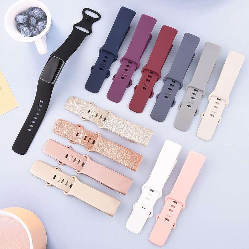 3PACK Sport Bands Compatible with Fitbit Charge 6 Bands for Women Men, Classic Soft Wristbands for Fitbit Charge 6/5 Advanced Fitness & Health Tracker - Image 7