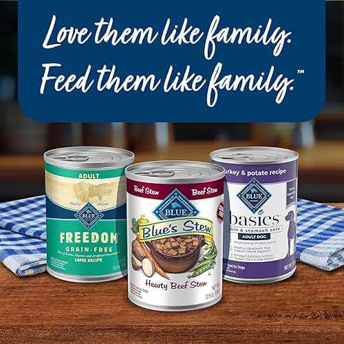 Blue Buffalo Blue’s Stew Variety Pack Hearty Beef & Country Chicken Stew Natural Grain Free Wet Dog Food with Real Meat in Thick Savory Gravy, Natural Ingredients, 12.5-oz Cans (6 Count) - Image 9