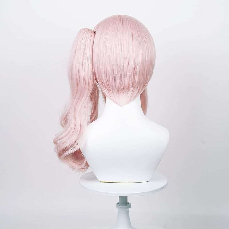 Pink Ponytail Wig for Mizuki Akiyama Cosplay Wig Costume Girls Women Anime PJSK Long Ponytails Wigs for Halloween Christmas with Cap (Pink) - Image 5