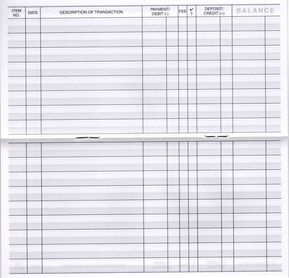 Easy Read Register 24 Check Registers for Personal Checkbook - Paper Transaction Registers - Image 3