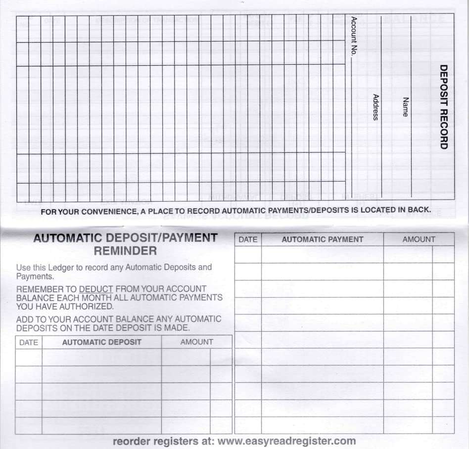 Easy Read Register 24 Check Registers for Personal Checkbook - Paper Transaction Registers - Image 4