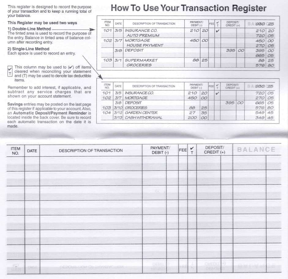 Easy Read Register 24 Check Registers for Personal Checkbook - Paper Transaction Registers - Image 5