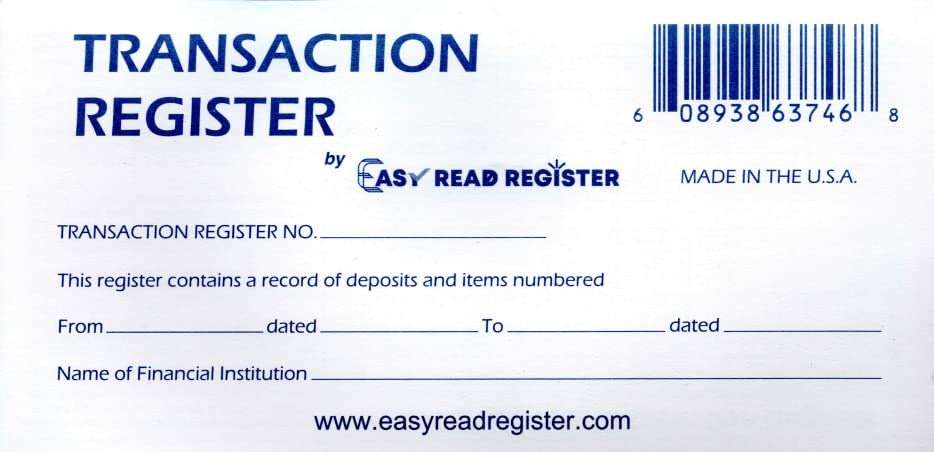 Easy Read Register 24 Check Registers for Personal Checkbook - Paper Transaction Registers - Image 6
