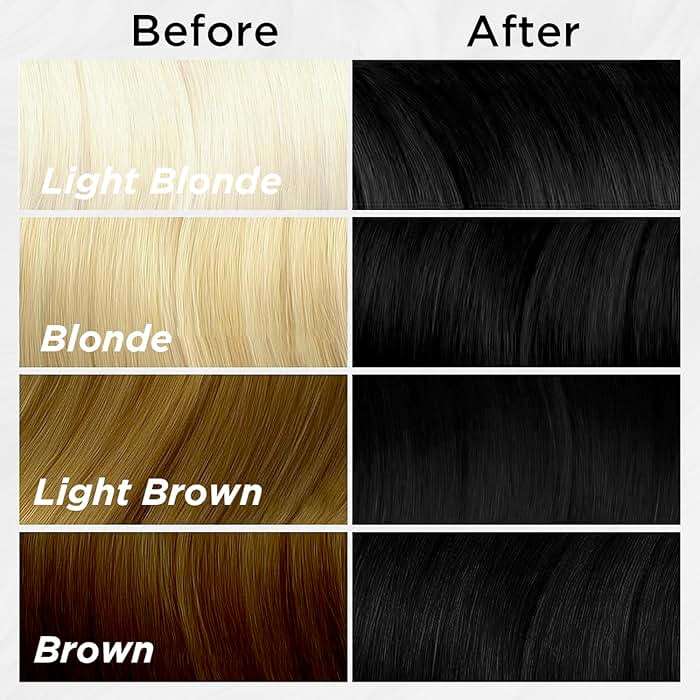 MOEHAIR Semi-Permanent Hair Color | Black Hair Dye 8 Oz | Temporary Hair Dye for Dark Hair | Voodoo Majestic Black Hair Color No Ammonia, Sulfate & Paraben | Vegan & Cruelty-Free | Drip-Free & Creamy - Image 5