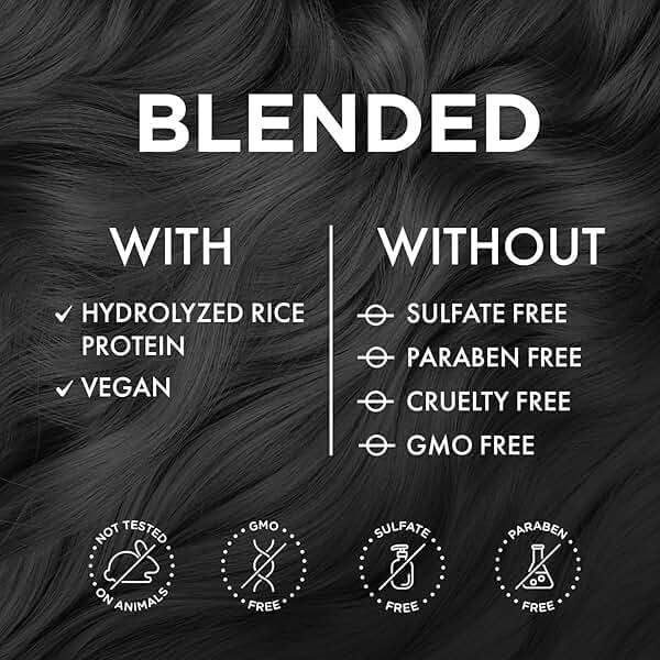 MOEHAIR Semi-Permanent Hair Color | Black Hair Dye 8 Oz | Temporary Hair Dye for Dark Hair | Voodoo Majestic Black Hair Color No Ammonia, Sulfate & Paraben | Vegan & Cruelty-Free | Drip-Free & Creamy - Image 6