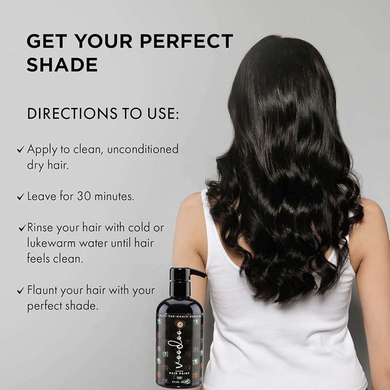 MOEHAIR Semi-Permanent Hair Color | Black Hair Dye 8 Oz | Temporary Hair Dye for Dark Hair | Voodoo Majestic Black Hair Color No Ammonia, Sulfate & Paraben | Vegan & Cruelty-Free | Drip-Free & Creamy - Image 7