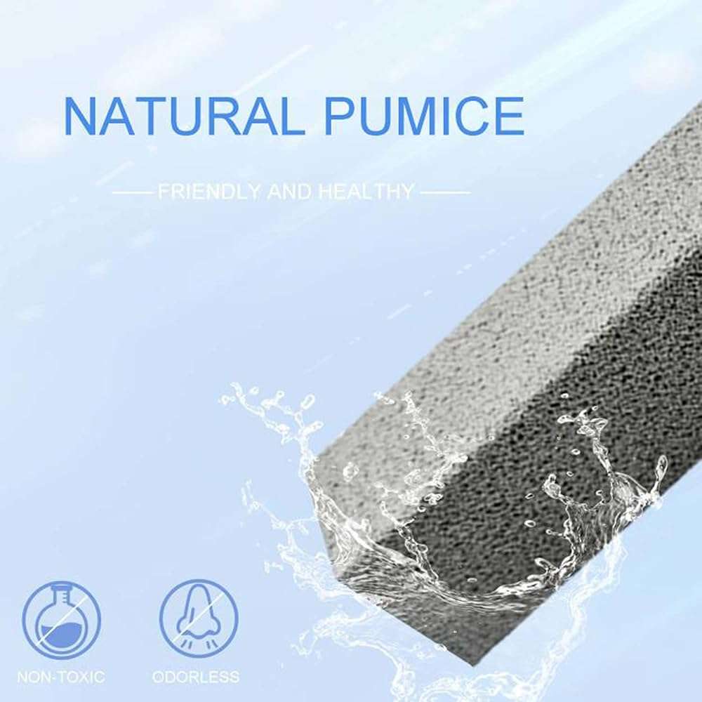 [8 Pack] Pumice Stone for Toilet Bowl Cleaning with Handle, Pumice Stone Toilet Cleaning Brush, Also Removes Limescale, Calcium Buildup and Hard Water Rings - Image 3