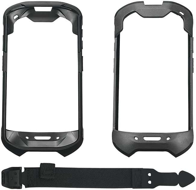 Protective Cover Case Rugged Boot with Hand Strap for Zebra TC51 TC52 TC56 TC57 TC510K,Case for Handheld Barcode Touch Mobile Computer,Scanner Accessories(Black) - Image 2