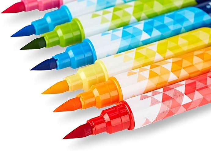 Crayola Dual Chisel Tip & Brush Markers (12ct), Markers for Adults, Art Marker Set, Coloring Supplies, Gifts for Teens & Adults - Image 9