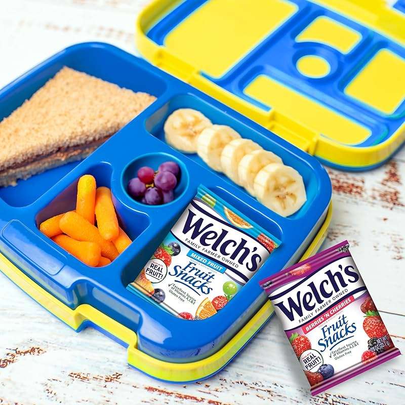 Welch's Fruit Snacks, Mixed Fruit & Berries 'N Cherries Snack Box, Gluten Free, 0.8oz Snack Packs (Pack of 60) - Image 4