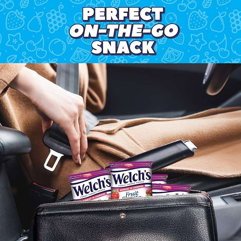 Welch's Fruit Snacks, Mixed Fruit & Berries 'N Cherries Snack Box, Gluten Free, 0.8oz Snack Packs (Pack of 60) - Image 6