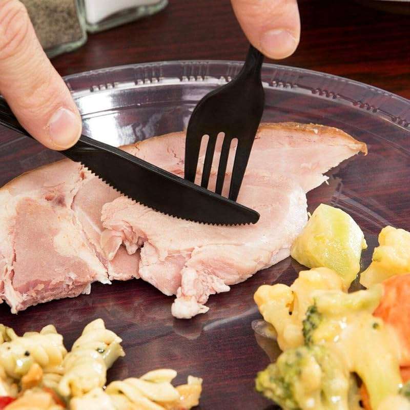 250 Plastic Cutlery Packets - Knife Fork Spoon Napkin Salt Pepper Sets | Black Plastic Silverware Sets Individually Wrapped Cutlery Kits, Bulk Utensil Cutlery Set Disposable To Go Silverware - Image 7