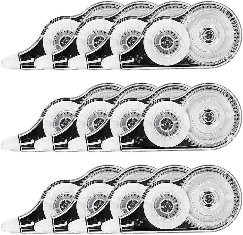 BESARME 12 Pack Correction Tape, 39 Feet Each Roller Correction Tape Pen for Students Office Supplies, 1/5 X 472 Inches - Image 1