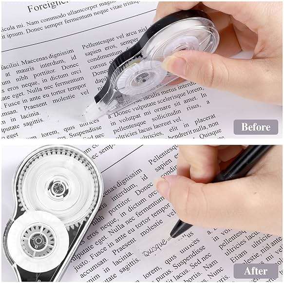 BESARME 12 Pack Correction Tape, 39 Feet Each Roller Correction Tape Pen for Students Office Supplies, 1/5 X 472 Inches - Image 5