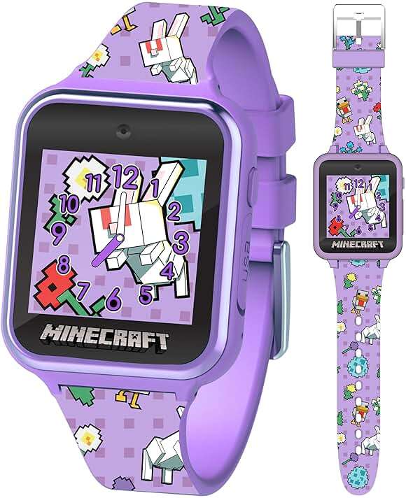Minecraft Kids Smartwatch with 10 Watch Faces, Selfie and Video Camera, Step Counter, Voice Recorder, Fun Games, Timer, Stopwatch, Alarm, Calculator, and Wallpapers – Fits Wrists 5.5"-8.0" - Image 5